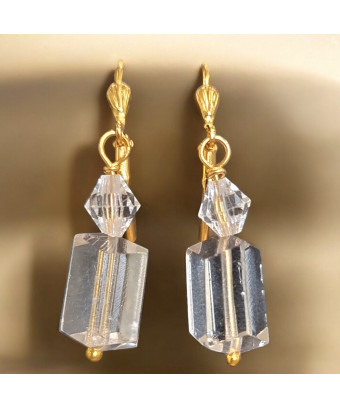 Boucles Cristal de roche...