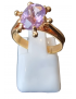 Bague améthyste plaquée or taille 55