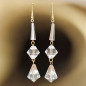 Boucles Cristal de roche Plaquées or (s)