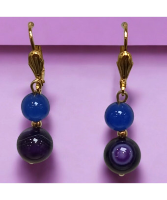 Boucles Agate Boules...