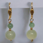 Boucles Jade et Aventurine Boules Plaquées or (s)