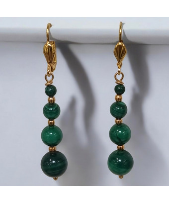 Boucles Malachite Pierres...