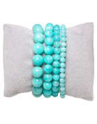Bracelet Amazonite Pierres Rondes