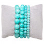 Bracelet amazonite pierres rondes