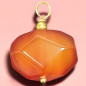 Pendentif Cornaline avec attache dorée (s)