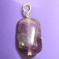 Pendentif Améthyste avec attache dorée (s)