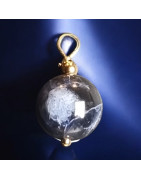 Pendentif Œil de faucon Pierre ronde 10mm (s)