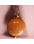 Pendentif Aventurine orange Pierre ronde 10mm (s)