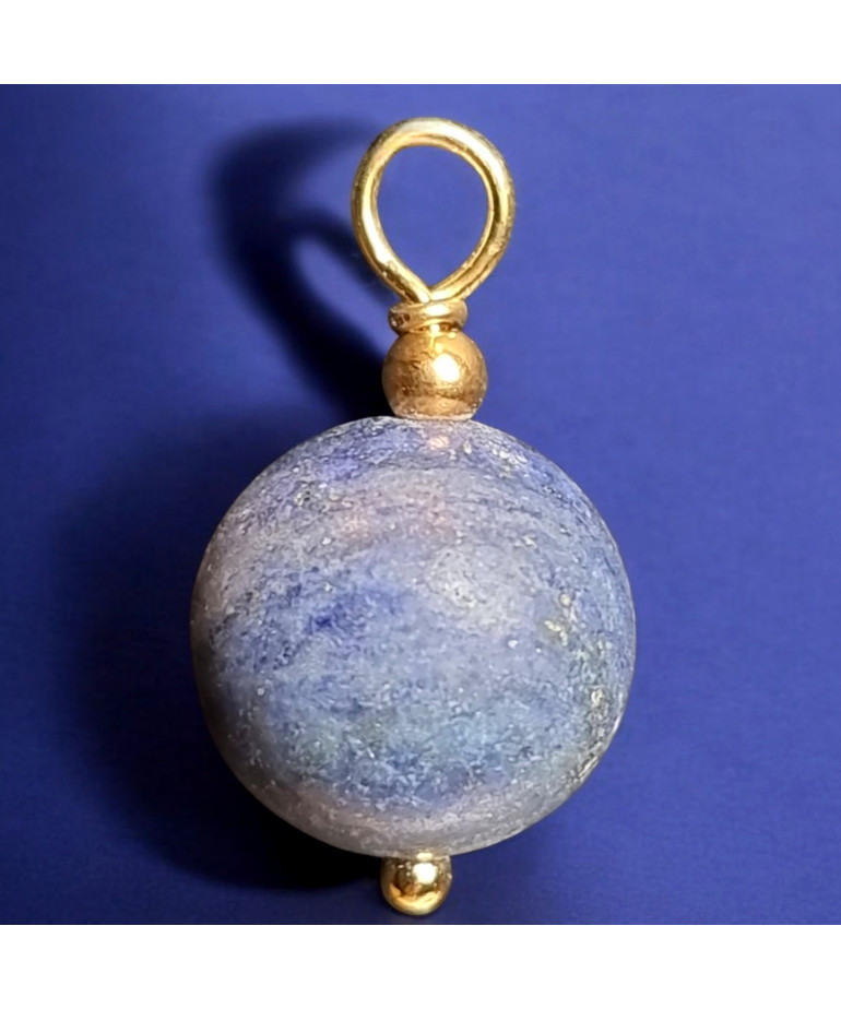 Pendentif Lapis-lazuli Pierre ronde 10mm (s)