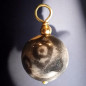 Pendentif Jaspe oiseau Pierre ronde 10mm (s)
