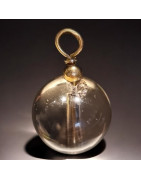 Pendentif Quartz fumé Pierre ronde 10mm (s)