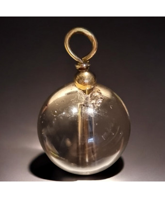 Pendentif Quartz fumé Pierre ronde 10mm (s)