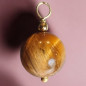 Pendentif Œil de tigre Pierre ronde 10mm (s)