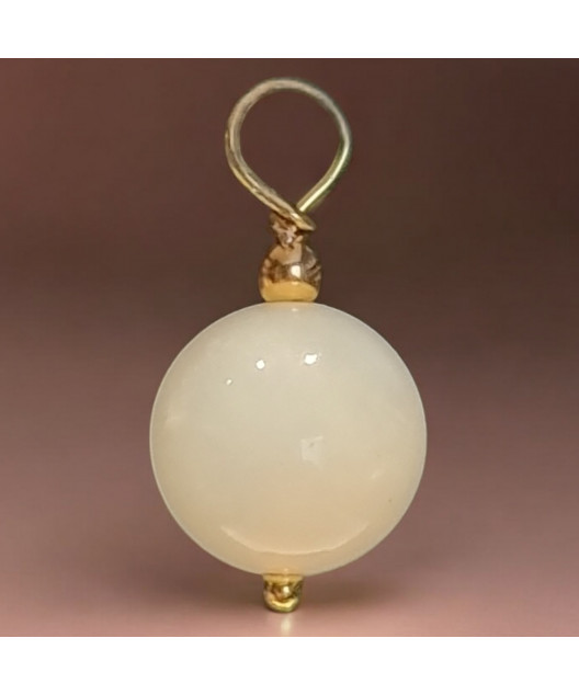 Pendentif Pierre de lune Pierre ronde 8mm (s)