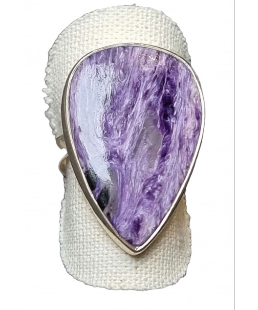 Bague Lépidolite argent 925 Taille 56