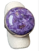 Bague Charoïte argent 925 taille 57