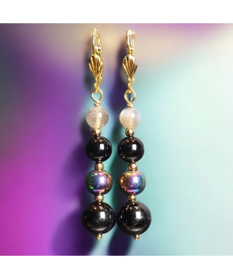 Boucles Obsidienne Œil...