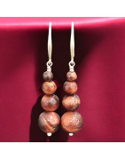 Boucles Œil de taureau Pierre rondes (s)