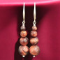 Boucles Œil de taureau Pierre rondes (s)