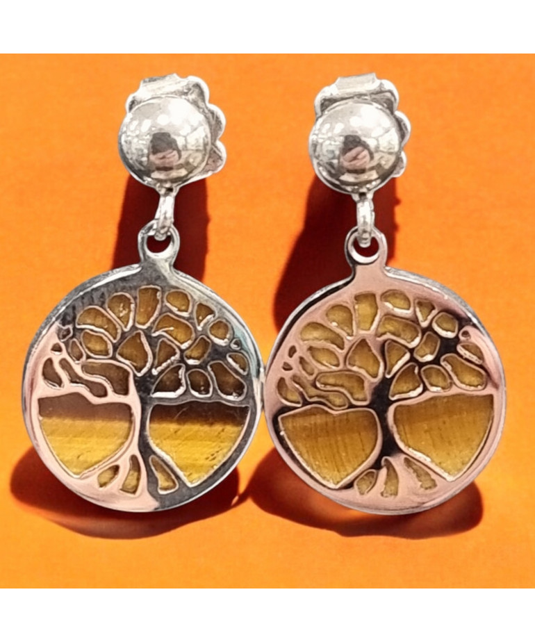 Boucles Œil de tigre Arbre de vie (s)