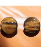 Boucles Œil de tigre Rondes à Clips (s)