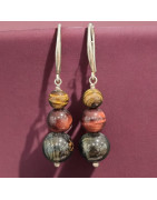 Boucles Œil de tigre de Faucon et de Taureau Boules (s)