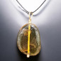 Pendentif Ambre sur Cordon réglable (s)