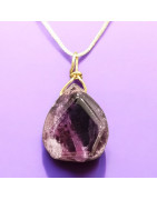 Pendentif Améthyste sur Cordon réglable (s)
