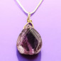 Pendentif Améthyste sur Cordon réglable (s)