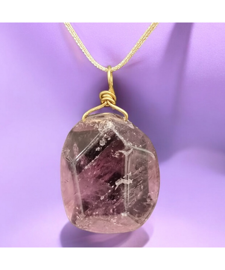 Pendentif Améthyste sur Cordon réglable (s)