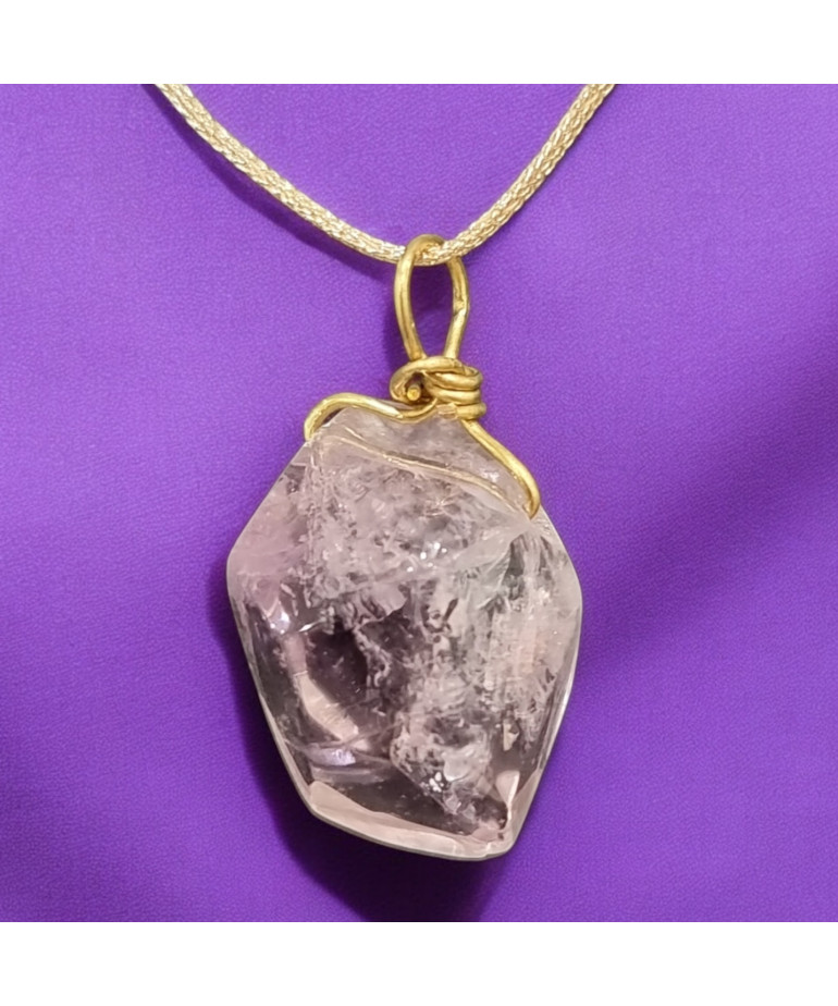 Pendentif Améthyste sur Cordon réglable (s)