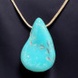 Pendentif Turquoise sur Cordon réglable (s)