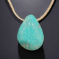 Pendentif Turquoise sur Cordon réglable (s)