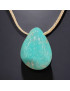 Pendentif Turquoise sur Cordon réglable (s)