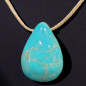 Pendentif Turquoise sur Cordon réglable (s)