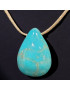 Pendentif Turquoise sur Cordon réglable (s)