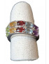 Bague Améthyste Topaze bleue Péridot Citrine Grenat Taille 50