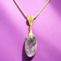 Pendentif Améthyste avec chaîne Plaquée or (s)