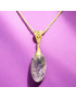 Pendentif Améthyste avec chaîne Plaquée or (s)