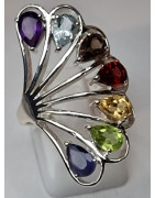 Bague 7 Chakras argent 925