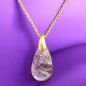 Pendentif Améthyste avec chaîne Plaquée or (s)