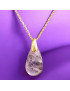 Pendentif Améthyste avec chaîne Plaquée or (s)