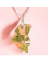 Pendentif Unakite Dauphin avec chaîne réglable (s)
