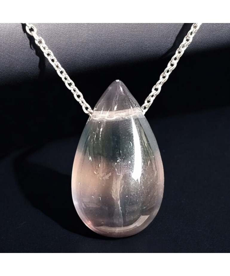 Pendentif Fluorite avec chaîne (s)