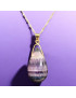 Pendentif Fluorite avec chaîne Plaquée or (s)