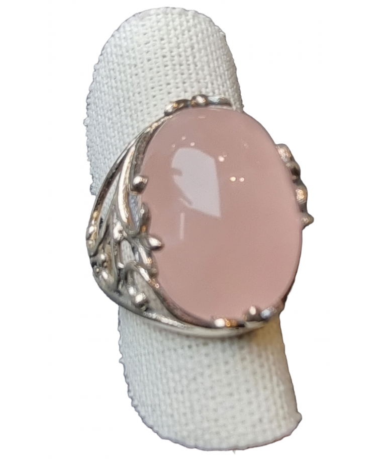 Bague Quartz rose argent 925