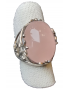 Bague Quartz rose argent 925
