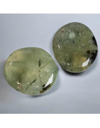 Pierre Plate Prehnite Epidote (s)