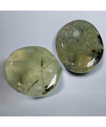 Pierre Plate Prehnite Epidote (s)