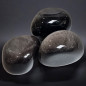 Pierre Roulée Obsidienne Argentée (s)